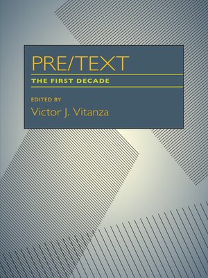 cover image of Pre/Text